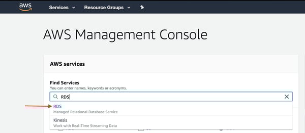 Instancia de base de datos de PostgreSQL Amazon RDS 1