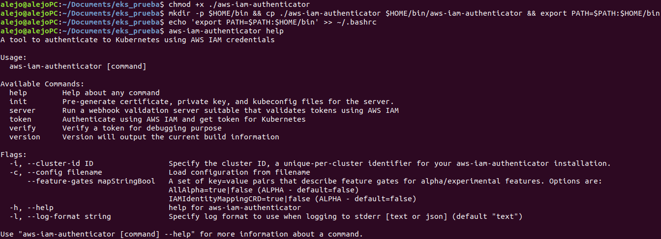 Procedimiento instalación aws-iam-authenticator en Linux 3