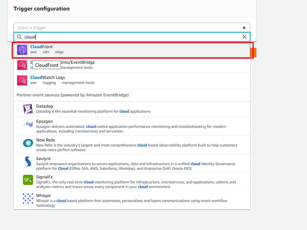 Configuración de Lambda@Egde 9