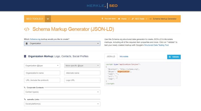 schema markup generator